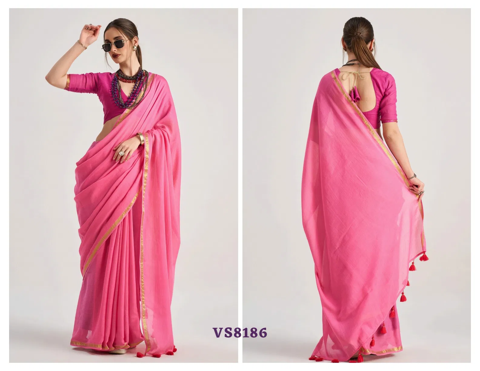Hues & Flow By Mono Poley Viscose Mul Designer Wholesale Saree Online